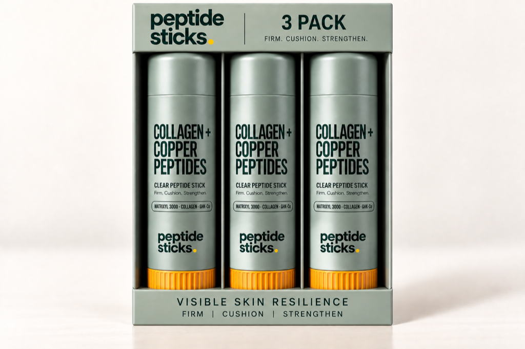 Peptide Sticks™ Collagen + Copper Stick, 3 Pack